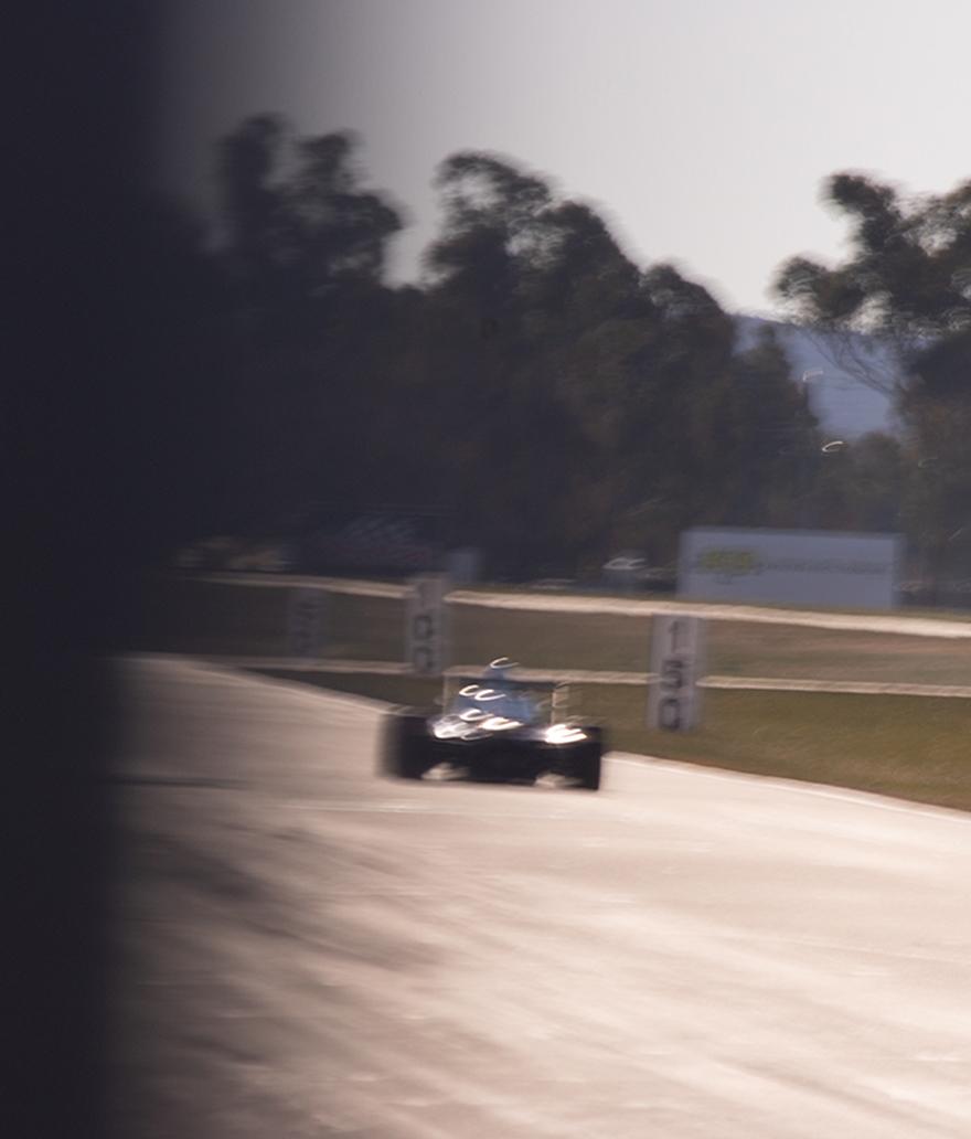 Artfully blurry photo of Giuliano's Formula BMW on track