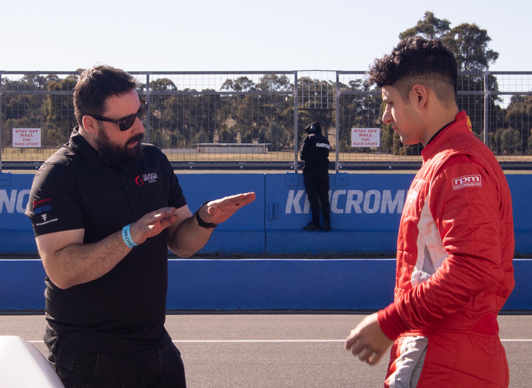 John and Giuliano having a very serious discussion